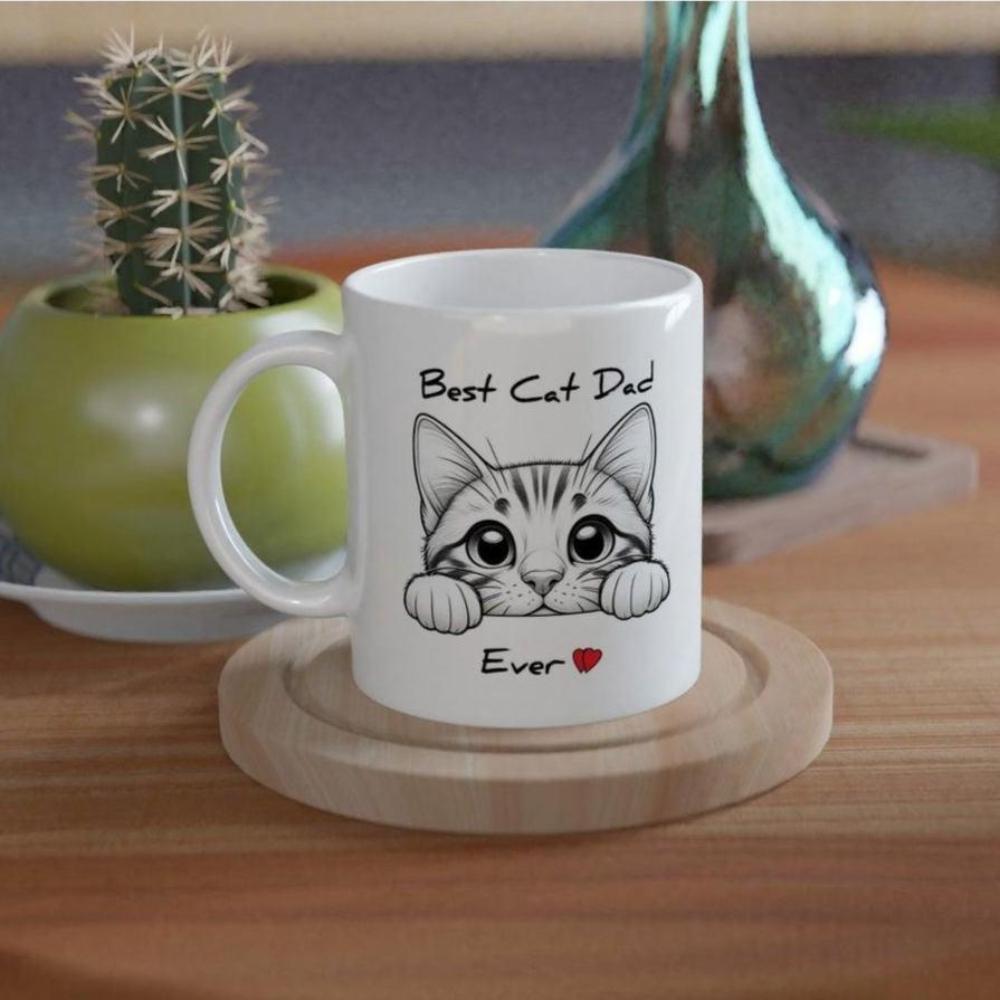 Best Cat Dad Ever! Momento Mug - Momento Mugs