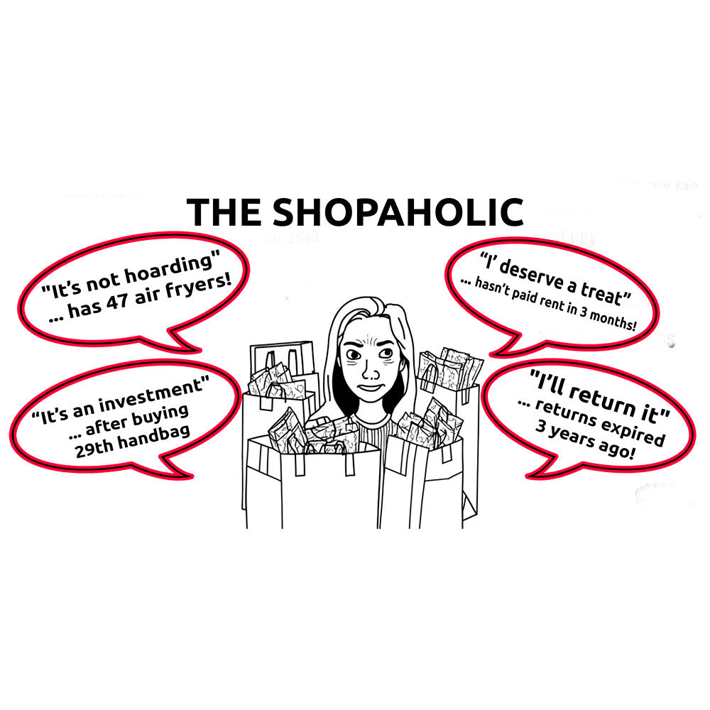 The Funny Shopaholic Mug - Ceramic - White