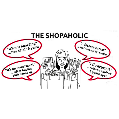 The Funny Shopaholic Mug - Ceramic - White